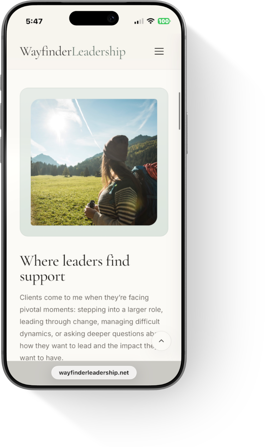 Mobile view
