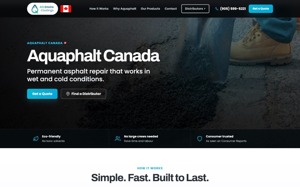 Aquaphalt Canada website