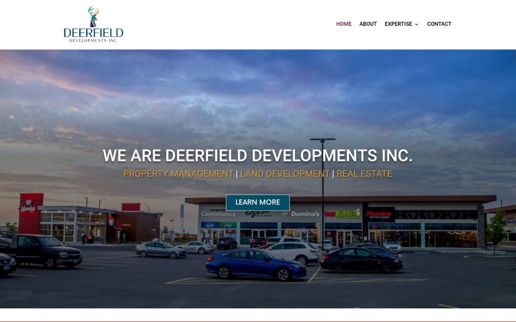 Deerfield Developments — website by MX Web Solutions
