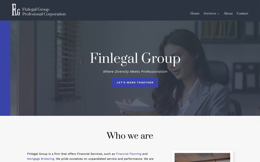 Finlegal Group — website by MX Web Solutions
