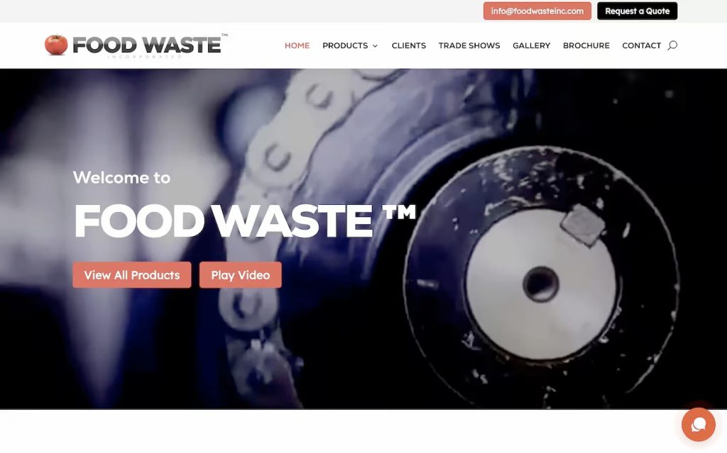 Foodwaste Inc. — website by MX Web Solutions