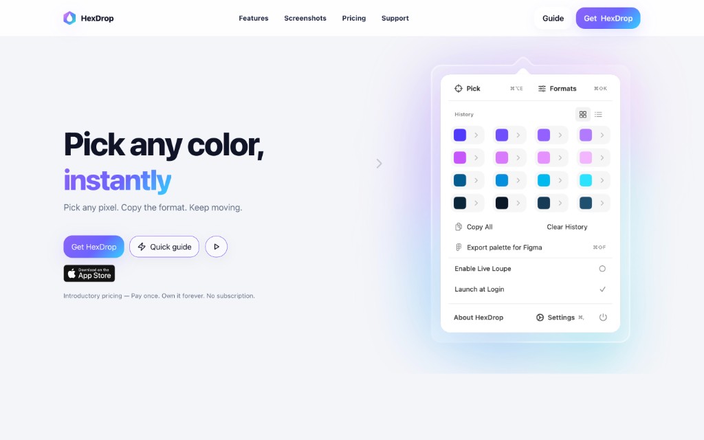 HexDrop — website by MX Web Solutions