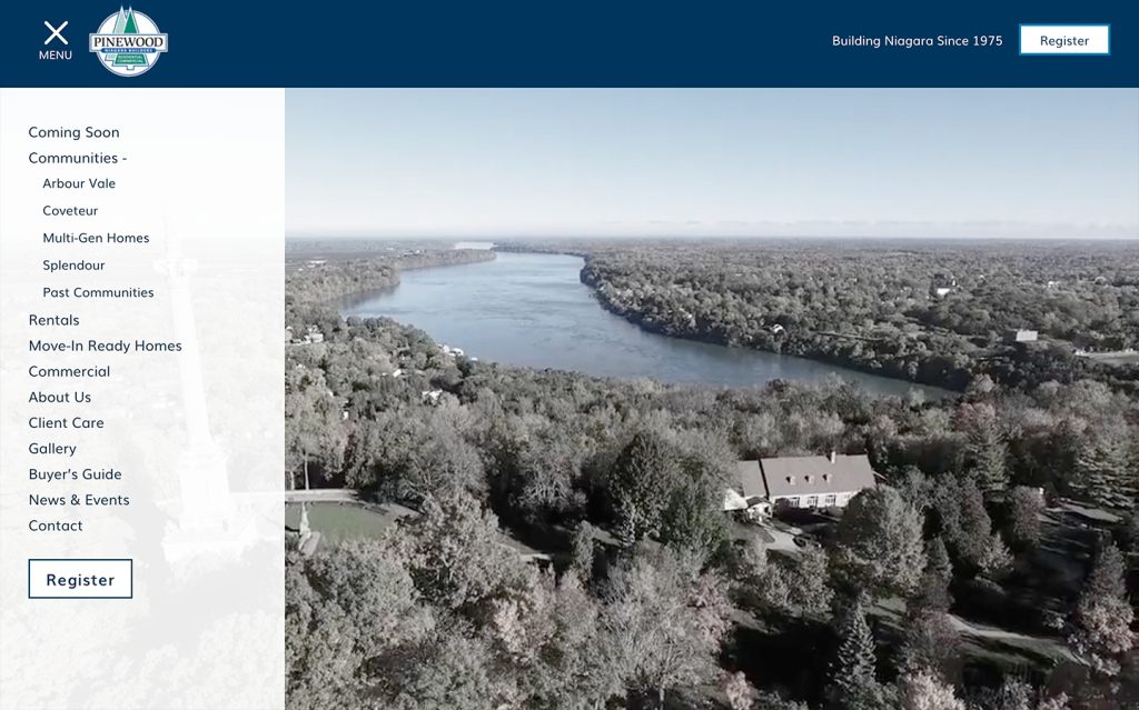 Pinewood Homes — website by MX Web Solutions