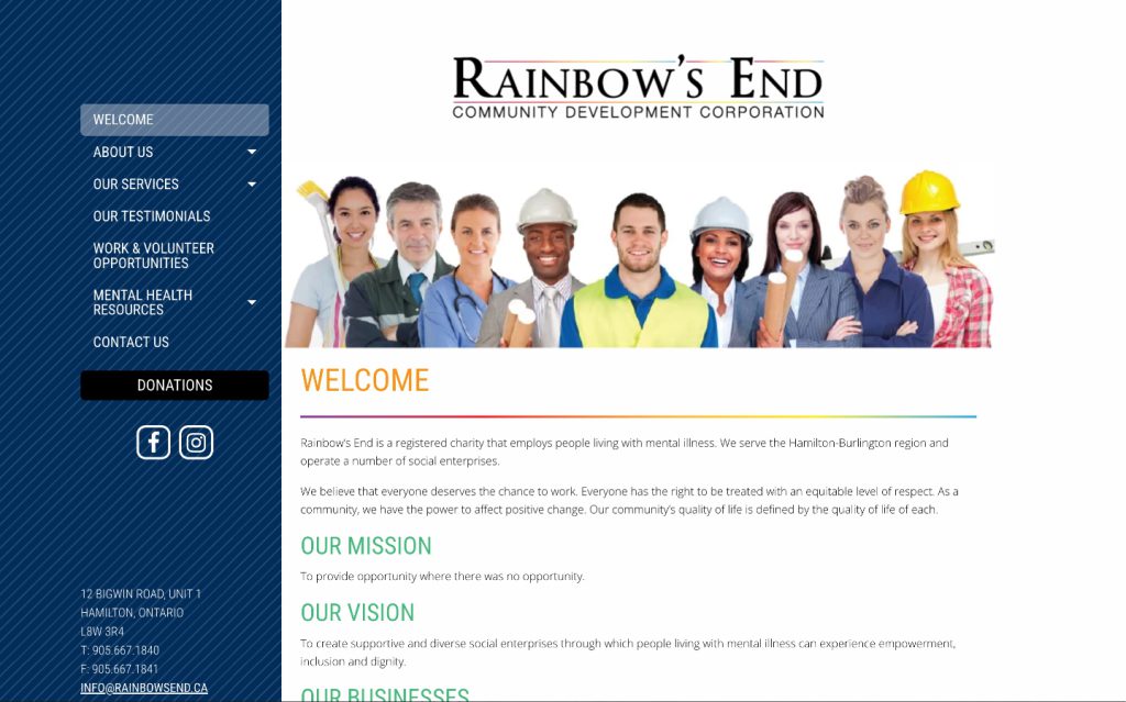 Rainbow's End — website by MX Web Solutions