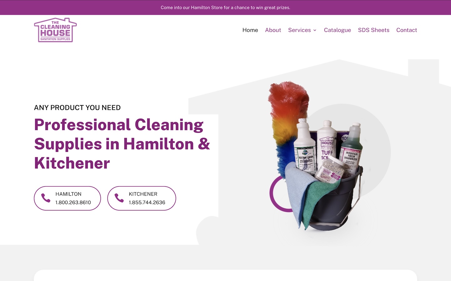 The Cleaning House — website by MX Web Solutions