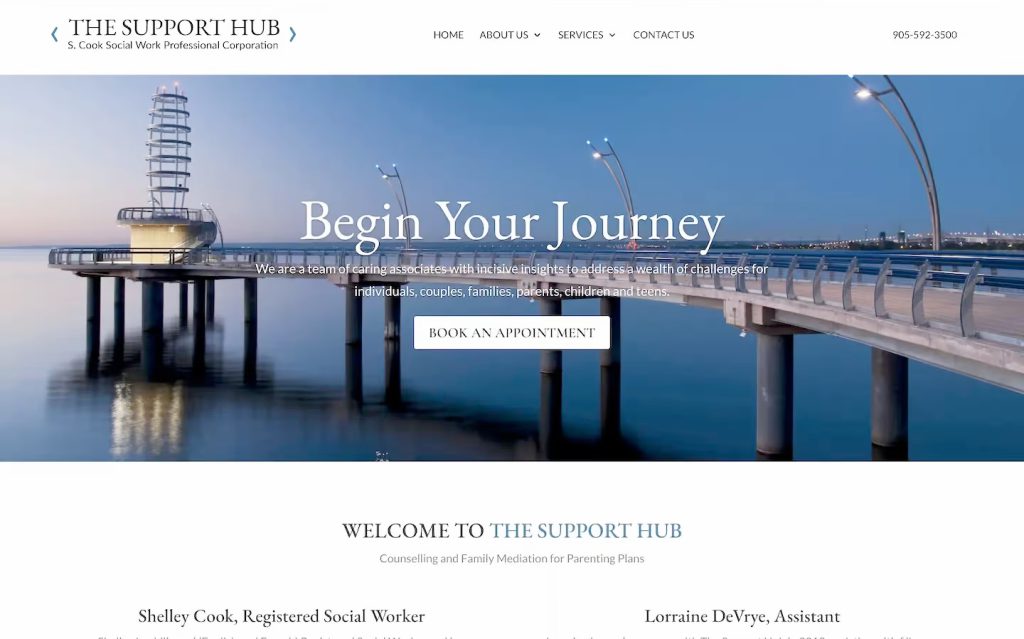 The Support Hub — website by MX Web Solutions